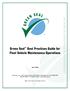 Green Seal Best Practices Guide for Fleet Vehicle Maintenance Operations