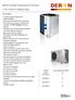 DERON Air/Water Swimming pool Heat Pump. CY/DY series for Heating/Cooling. Description