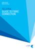 CONNECTING YOUR HOME TO TELSTRA SERVICES ON THE NBN TELSTRA GUIDE TO FIBRE CONNECTION