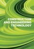 CONSTRUCTION and ENGINEERING TECHNOLOGY