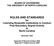 RULES AND STANDARDS for Licensing Nonpublic Institutions to Conduct Post-Secondary Degree Activity in North Carolina