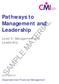 Pathways to Management and Leadership