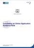 i-grasp: Completing an Online Application Guidance Note September 2012
