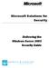 Microsoft Solutions for Security. Delivering the Windows Server 2003 Security Guide