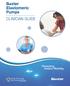 Baxter Elastomeric Pumps CLINICIAN GUIDE