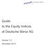 Guide to the Equity Indices of Deutsche Börse AG