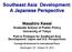 Southeast Asia Development: A Japanese Perspective