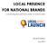 LOCAL PRESENCE FOR NATIONAL BRANDS