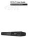 DTVS-T1 User Guide. Digital Terrestrial Receiver