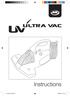 Instructions. UV UltraVac_IM_B.indd 1 28/09/2011 15:23