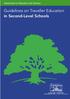 Guidelines on Traveller Education in Second-Level Schools
