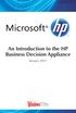 Challenges of the HP Business Appliance (BI)