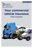 Your commercial vehicle insurance