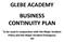 BUSINESS CONTINUITY PLAN