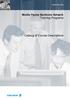 Mobile Packet Backbone Network Training Programs. Catalog of Course Descriptions