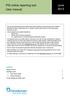 June 2012. PID online reporting tool User manual. Contents