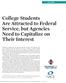College Students Are Attracted to Federal Service, but Agencies Need to Capitalize on Their Interest