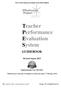 Teacher Performance Evaluation System
