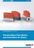 Thermal Mass Flow Meters and Controllers for Gases