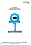 F-5100 Inline Thermal Mass Flow Meter Installation and Operation Guide