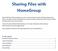Sharing Files with HomeGroup