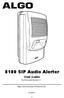 8180 SIP Audio Alerter