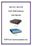MV-374 / MV-378. VoIP GSM Gateway. User Manual
