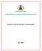 FEDERAL MINISTRY OF AGRICULTURE AND WATER RESOURCES NATIONAL FOOD SECURITY PROGRAMME