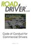 Code of Conduct for Commercial Drivers