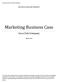 Marketing Business Case