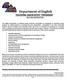 Department of English