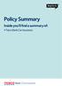Policy Summary. Inside you ll find a summary of: Tesco Bank Car Insurance. Car Insurance
