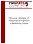 Resource Utilization of Middleware Components in Embedded Systems
