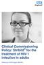 Clinical Commissioning Policy: Stribild for the treatment of HIV-1 infection in adults