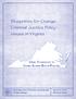 Blueprints for Change: Criminal Justice Policy Issues in Virginia