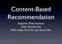 Content-Based Recommendation