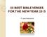 50 BEST BIBLE VERSES FOR THE NEW YEAR 2015. Fr Jose Vettiyankal