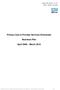 Primary Care & Provider Services Directorate. Business Plan. April 2009 March 2010