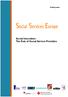 Briefing paper. Social Innovation: The Role of Social Service Providers