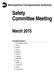 Safety Committee Meeting