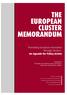 THE EUROPEAN CLUSTER MEMORANDUM