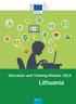 Education and Training Monitor 2015. Lithuania. Education and Training