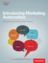 1Targeting 2. 4Analysis. Introducing Marketing Automation. Best Practices for Financial Services and Insurance Organizations.