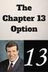WHAT YOU SHOULD KNOW ABOUT YOUR CHAPTER 13 CASE
