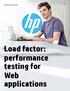 Business white paper. Load factor: performance testing for Web applications