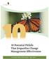 10 Potential Pitfalls That Jeopardize Change Management Effectiveness. A Camden Delta White Paper / May 2014