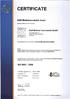 CERTIF.ICATE. Gunningerstraße 21. 78606 Seitingen-Oberflacht Germany