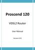 Proscend 120. VDSL2 Router. User Manual. Version 0.01
