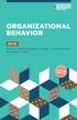 ORGANIZATIONAL BEHAVIOR