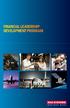 FINANCIAL LEADERSHIP DEVELOPMENT PROGRAM